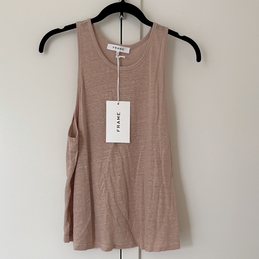 Frame Denim Women's Pale Pink Tank Top